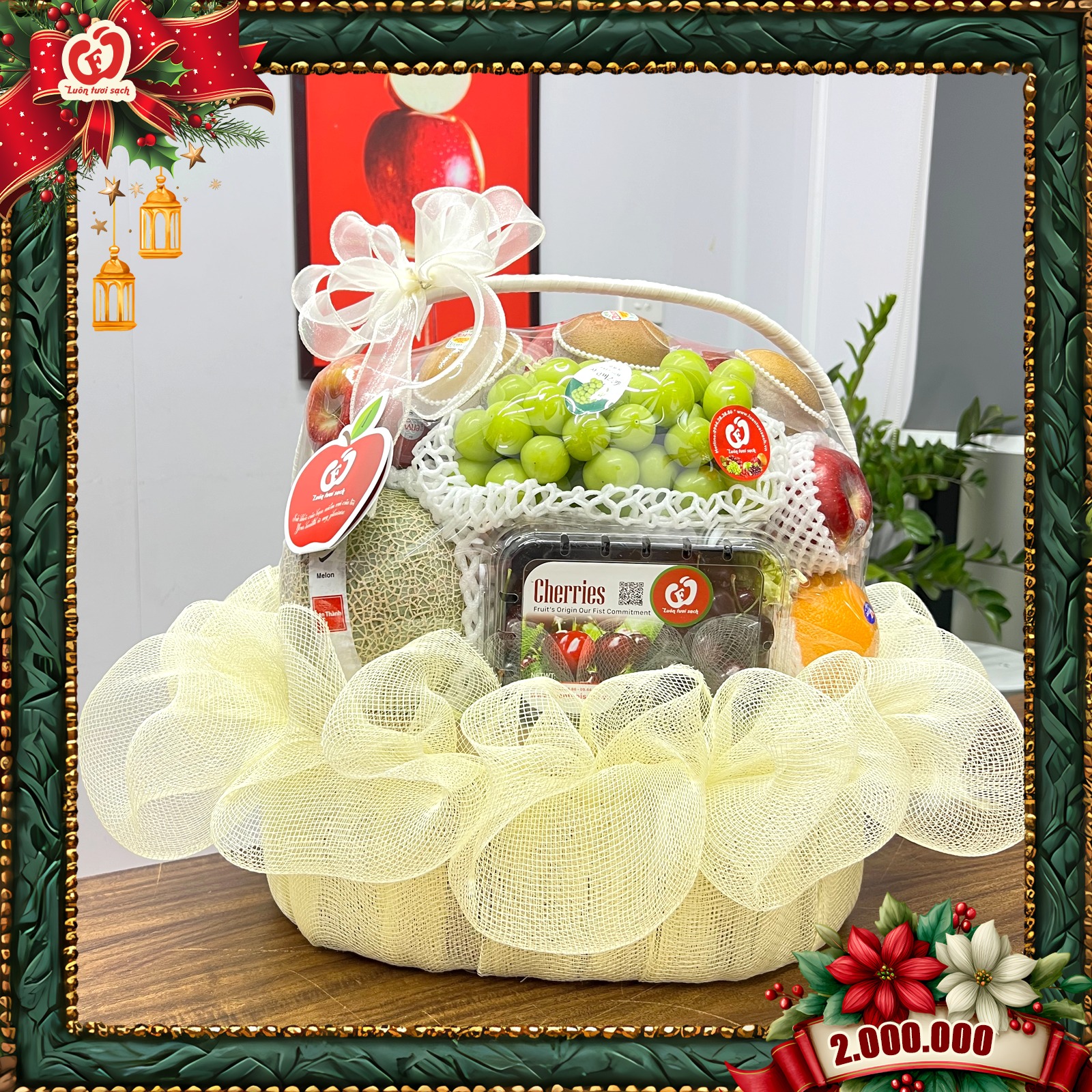 TC04 - Lẵng hoa quả cao cấp