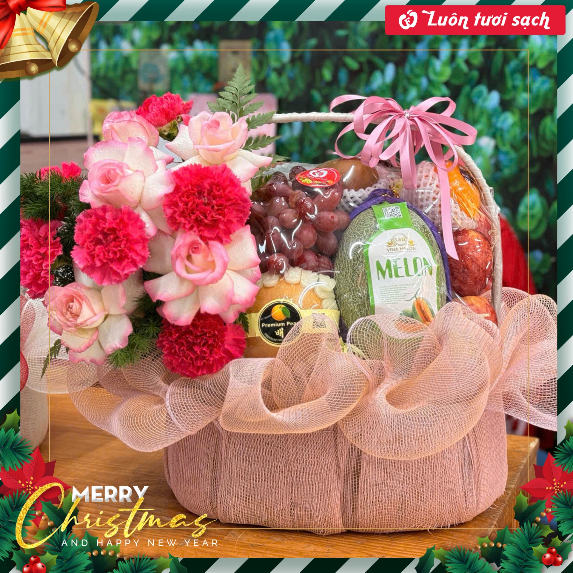 TC38 - Giỏ quà hoa quả nhập khẩu